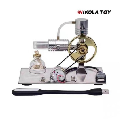 Silnik Stirlinga NikolaToy generator cieplny, model, zestaw edukacyjny USB. NK-25112