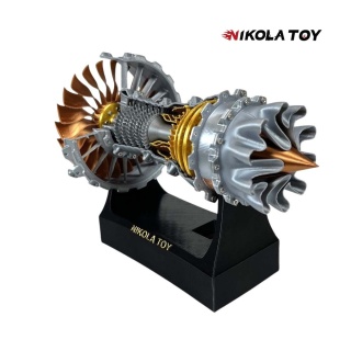 Silnik turbowentylatorowy, model do nauki, Trent 900, Airbus, święta prezent. Model NK-2504