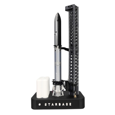 Model rakiety spaceX StarShip NikolaToy NK-2517, dok startowy, składany model 3D