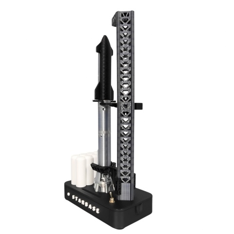 Model rakiety spaceX StarShip NikolaToy NK-2517, dok startowy, składany model 3D