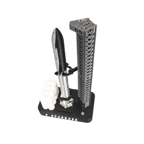 Model rakiety spaceX StarShip NikolaToy NK-2517, dok startowy, składany model 3D