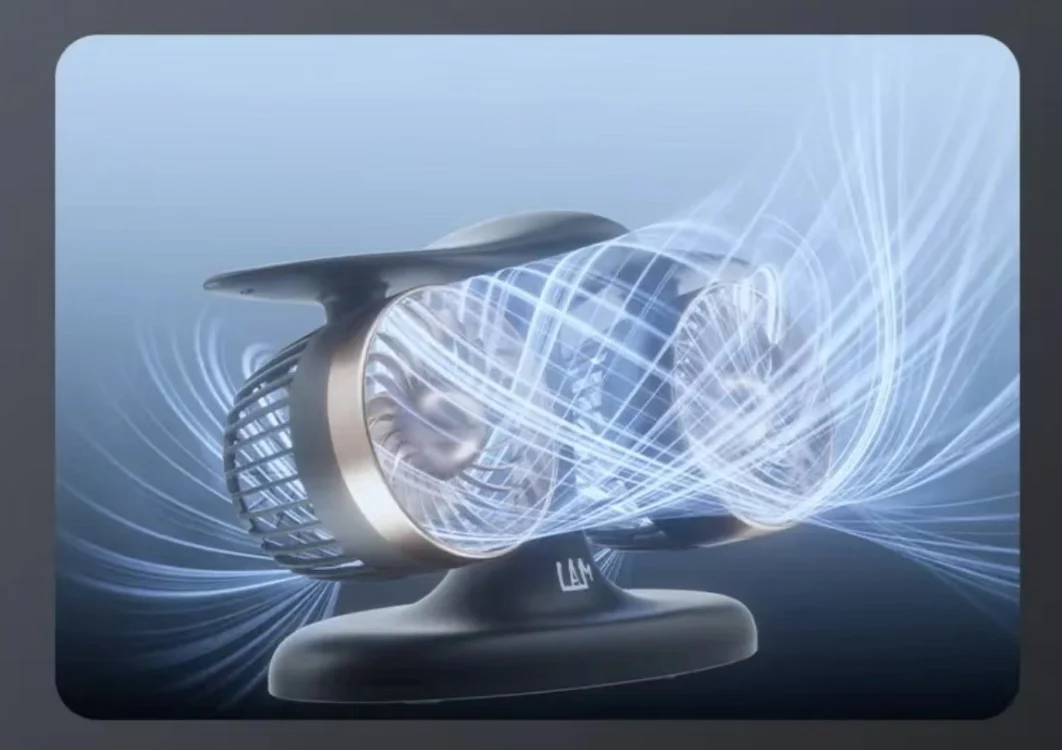 Wentylator Biurkowy Turbo Jet Fan J2 Odrzutowy Regulacja Obrotów, LED, USB, Prezent - obrazek 9