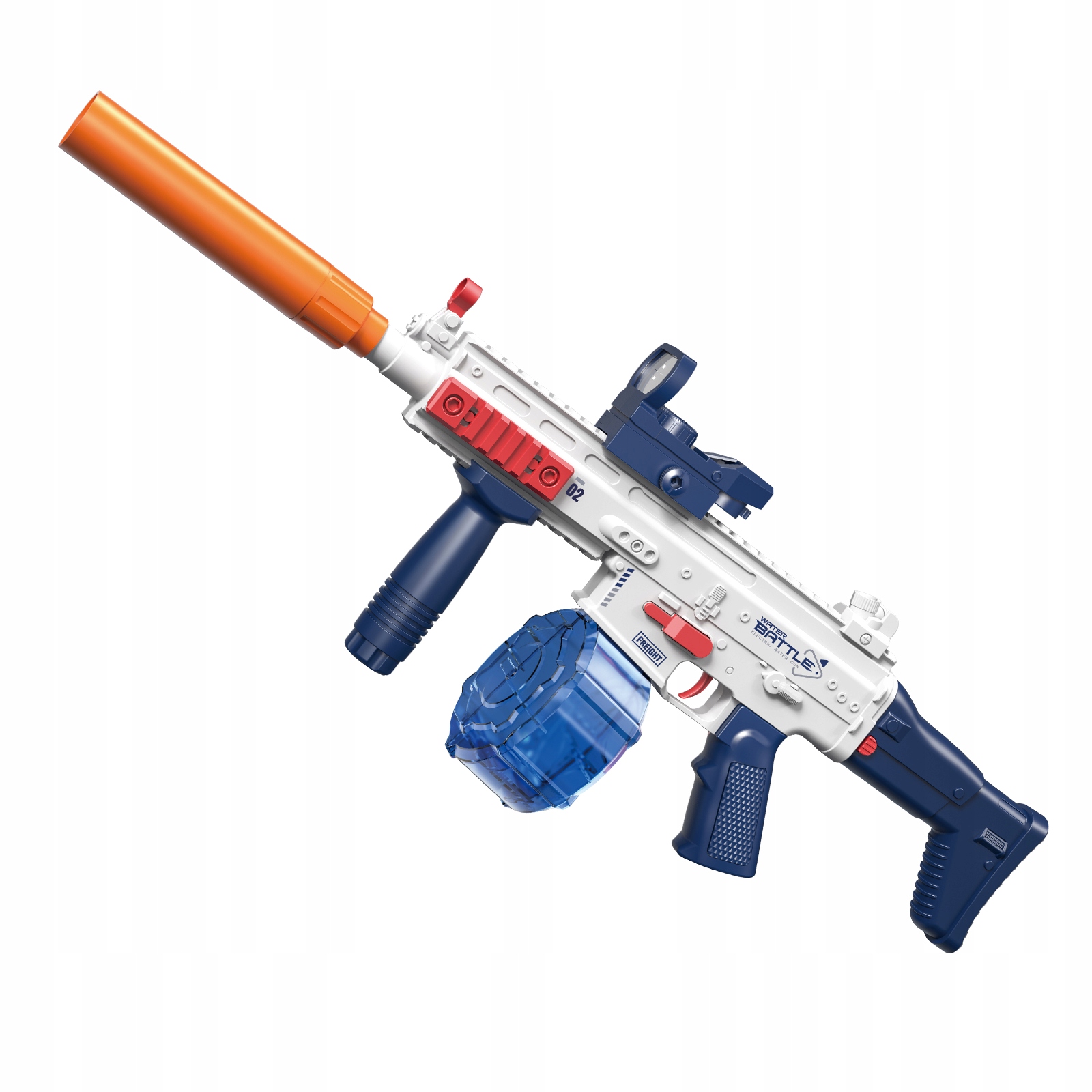 Elektryczny pistolet na wodę NIKOLATOY, efekt LED, akumulator, zasięg 10m