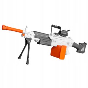 Elektryczny pistolet na wodę NIKOLATOY, efekt LED, akumulator, zasięg 10m
