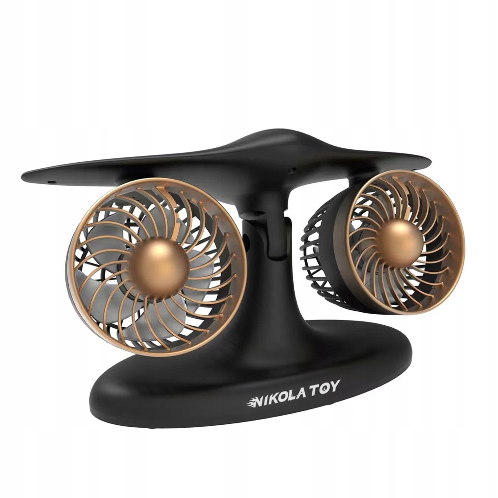 Wentylator Biurkowy Turbo Jet Fan J2 Odrzutowy Regulacja Obrotów, LED, USB, Prezent - obrazek 2