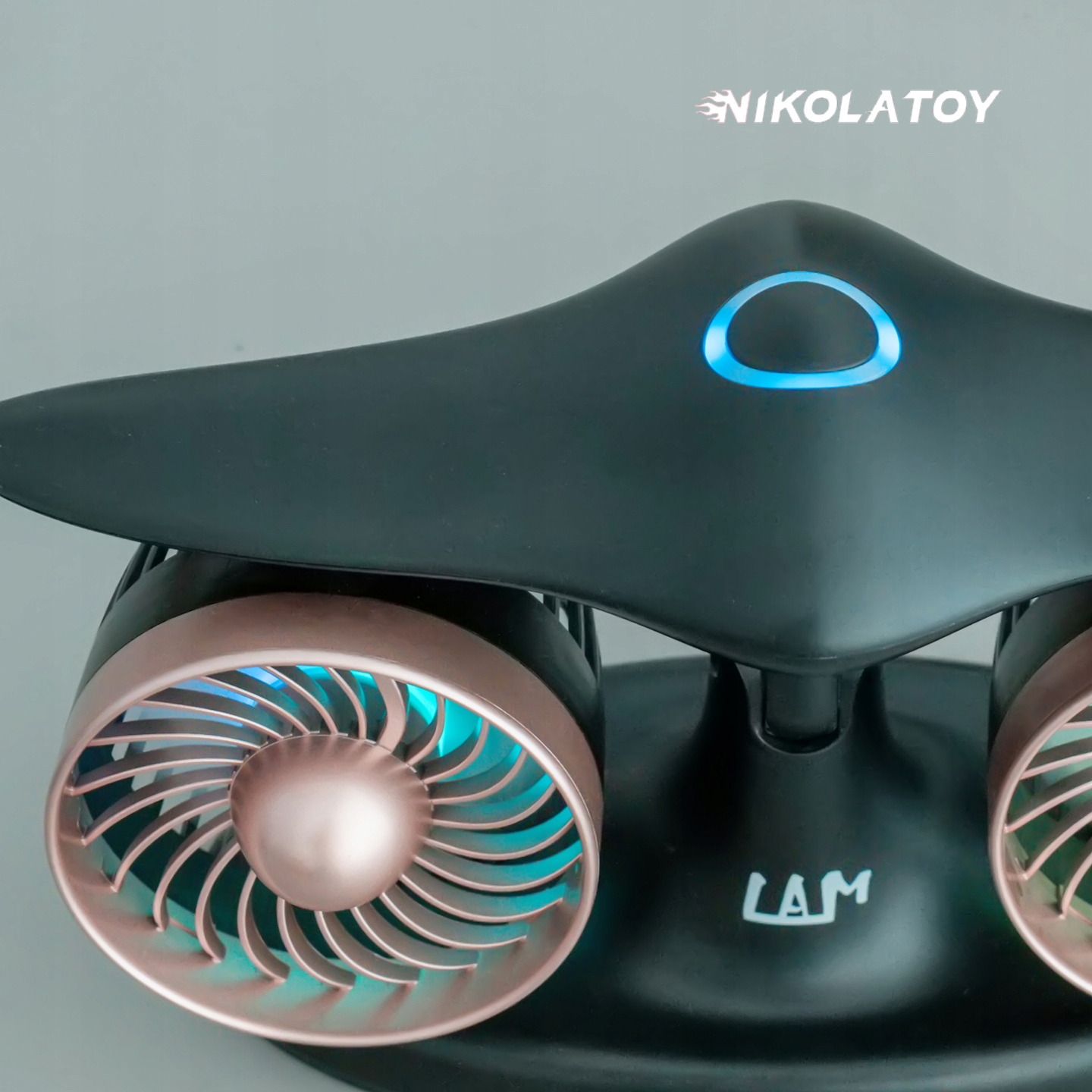 Wentylator Biurkowy Turbo Jet Fan J2 Odrzutowy Regulacja Obrotów, LED, USB, Prezent - obrazek 5