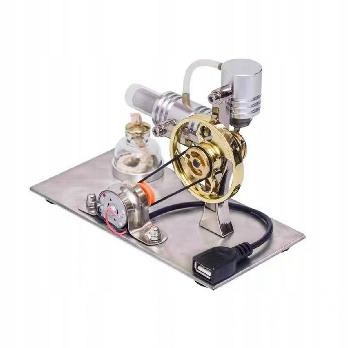 Silnik Stirlinga NikolaToy generator cieplny, model, zestaw edukacyjny USB - obrazek 3